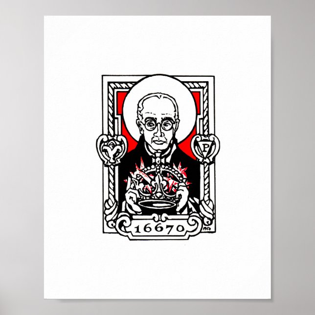 Pôster Santo Maximilian Kolbe (Frente)