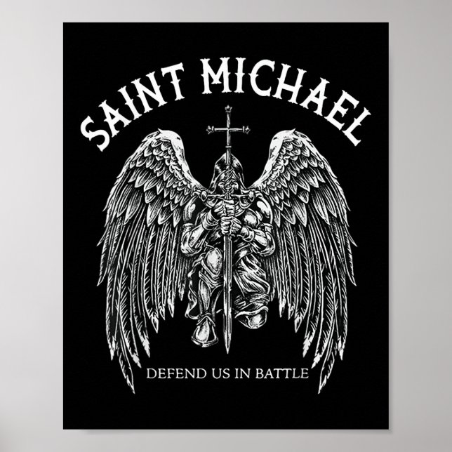 Poster Santo Michael Nos Defende Na Batalha (Frente)
