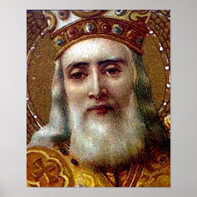 Pôster Santo natal vintage Nicholas (Frente)