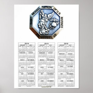 PÔSTER SANTO PADROEIRO DE ST MICHAEL DOS FUZILEIROS