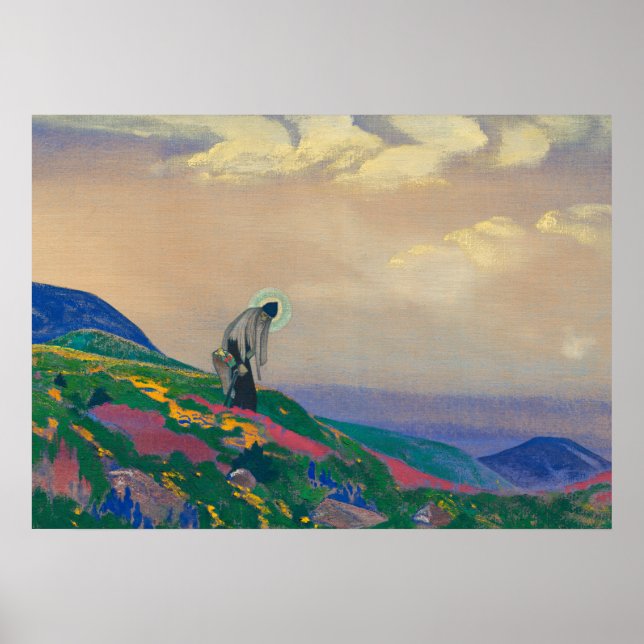 Poster Santo Panteleimon do Healer por Nicholas Roerich (Frente)