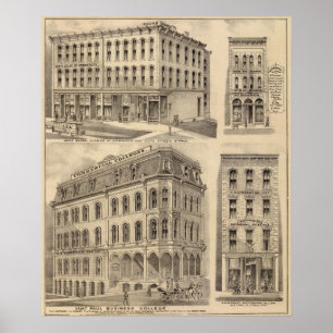 Poster Santo Paul Business College, Minnesota