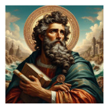 Santo Philip 0 4 x ~ Tamanho 4" x 4" a 40" X 40"