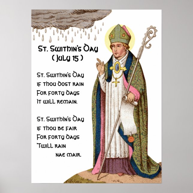Poster Santo Swithun de Winchester (Frente)