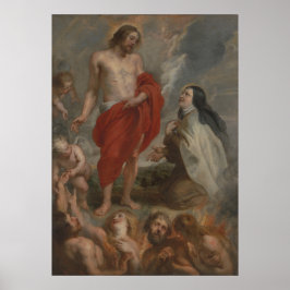 Poster Santo Theresa of Ávila Interceding para Bernardino