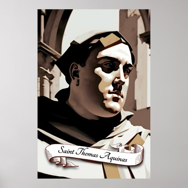 Poster Santo Thomas Aquinas (Frente)