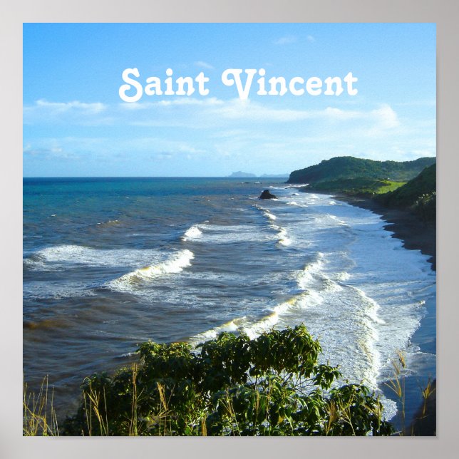 Pôster Santo Vincent e Grenadina (Frente)