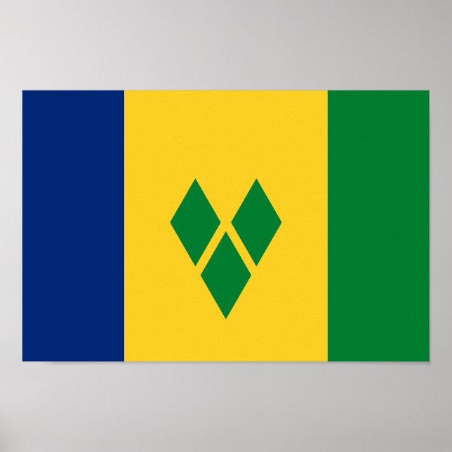 Poster Santo Vincent Flag (Frente)