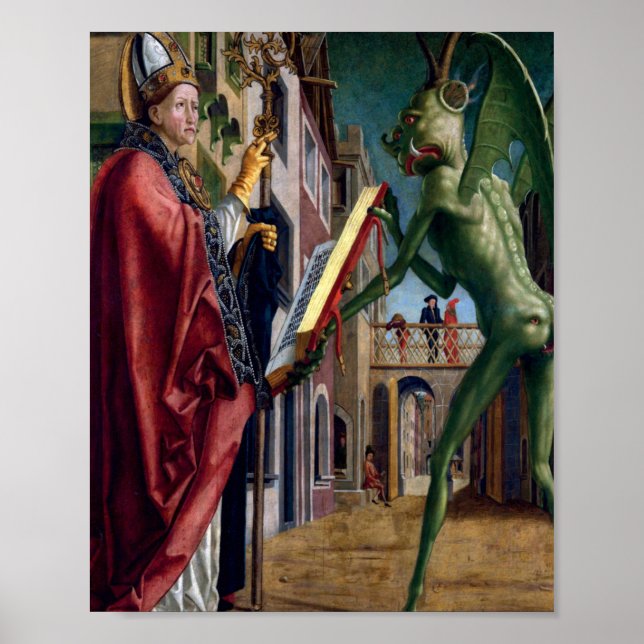 Poster Santo Wolfgang E O Diabo De Michael Pacher (Frente)