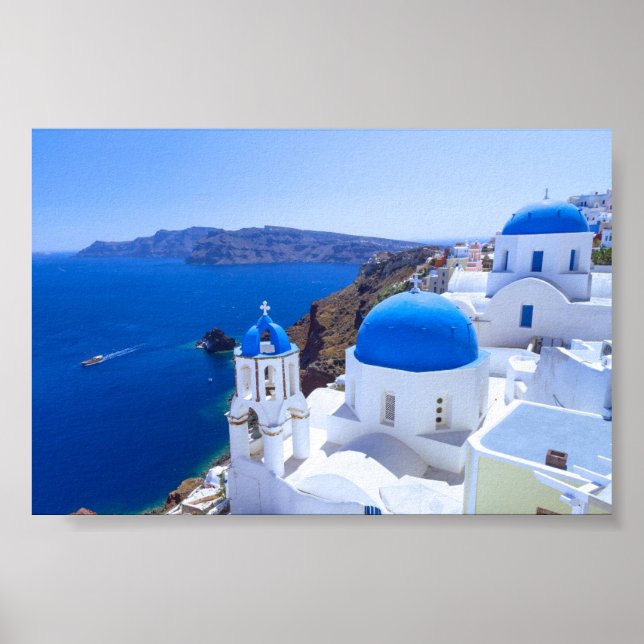 Poster Santorini (Frente)