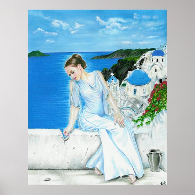 Poster Santorini (Frente)