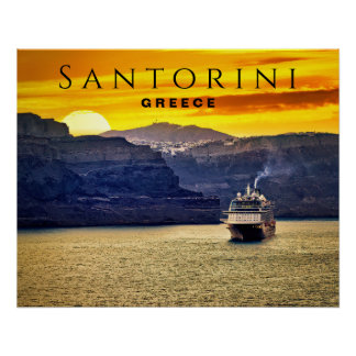 Pôster Santorini, Grécia