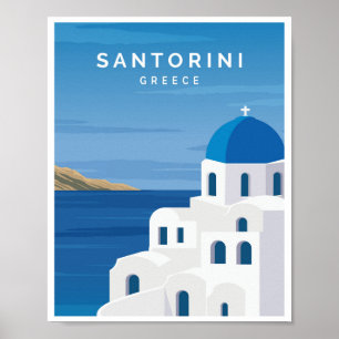 Poster Santorini Grécia