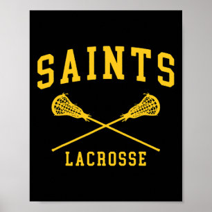 Poster Santos do Siena College Lacrosse Throwback Retro C