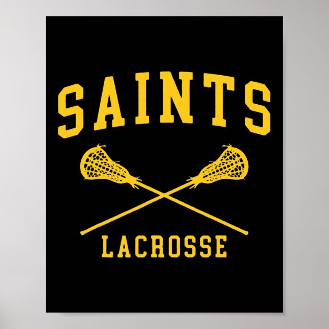 Poster Santos do Siena College Lacrosse Throwback Retro C (Frente)