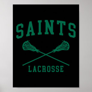 Poster Santos do Siena College Lacrosse Throwback Retro C