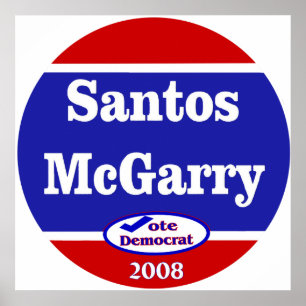 Pôster Santos McGarry em 2008