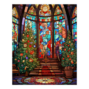 Pôster Santuário da Igreja no Natal