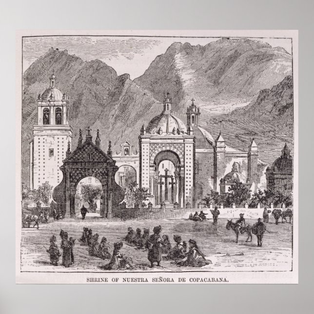Pôster Santuário da Nuestra Senora de Copacabana (Frente)