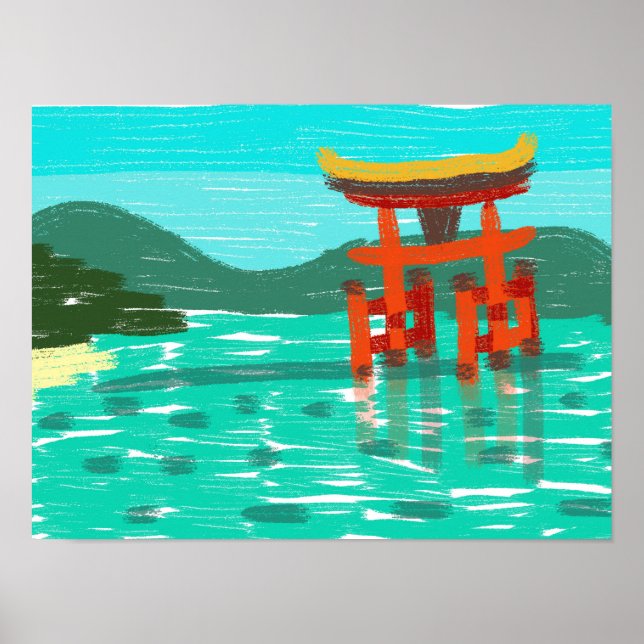 Poster Santuário de Itsukushima (Frente)