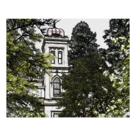 Pôster Santuário entre as árvores