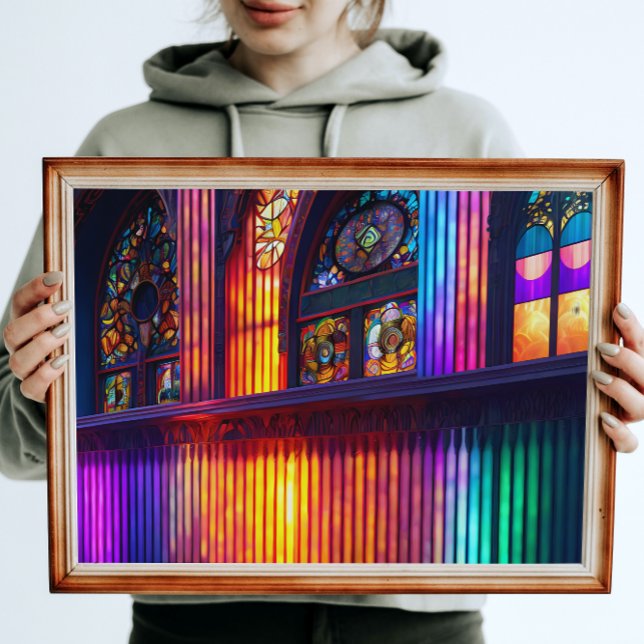 Poster Santuário | Rainbow Church Interior (Criador carregado)