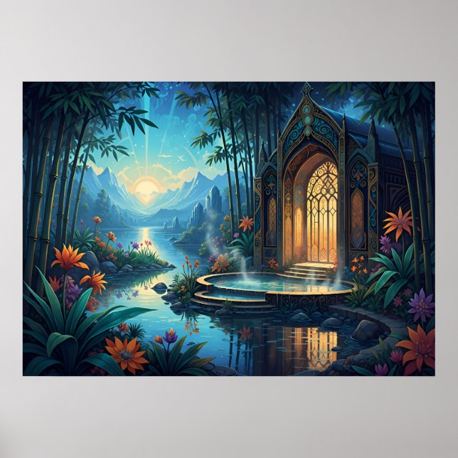 Poster Santuários Gêmeos ao Crepúsculo (Frente)