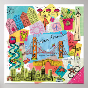 Poster São Francisco, Califórnia