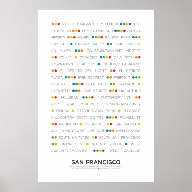Poster São Francisco - MetroDots (Frente)