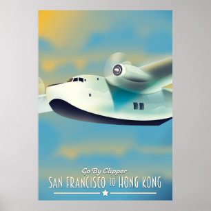 Poster São Francisco para Hong Kong de clíper