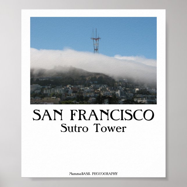 Poster São Francisco - Torre Sutro (Frente)