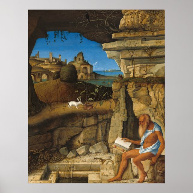 Poster São Jerônimo - Giovanni Bellini Cartaz de Arte Fin (Frente)