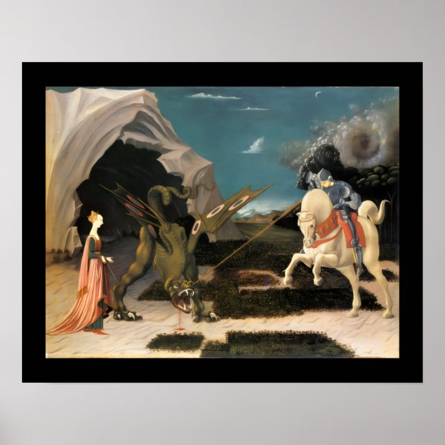 POSTER SÃO JORGE, DRAGÃO E PRINCESA (Frente)