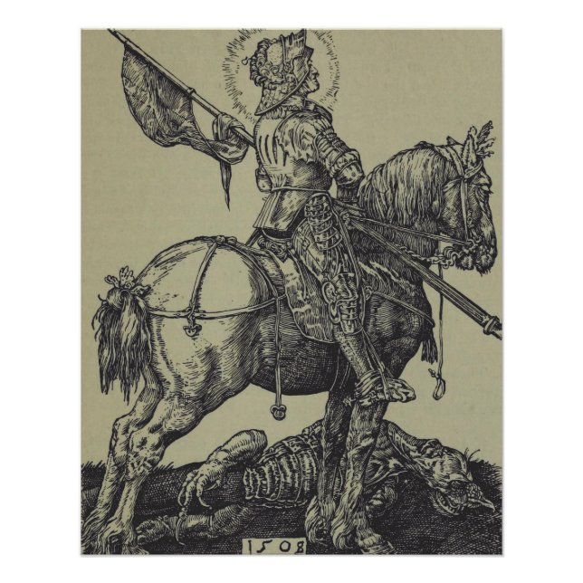 Pôster São Jorge Matando o Dragão  (Frente)