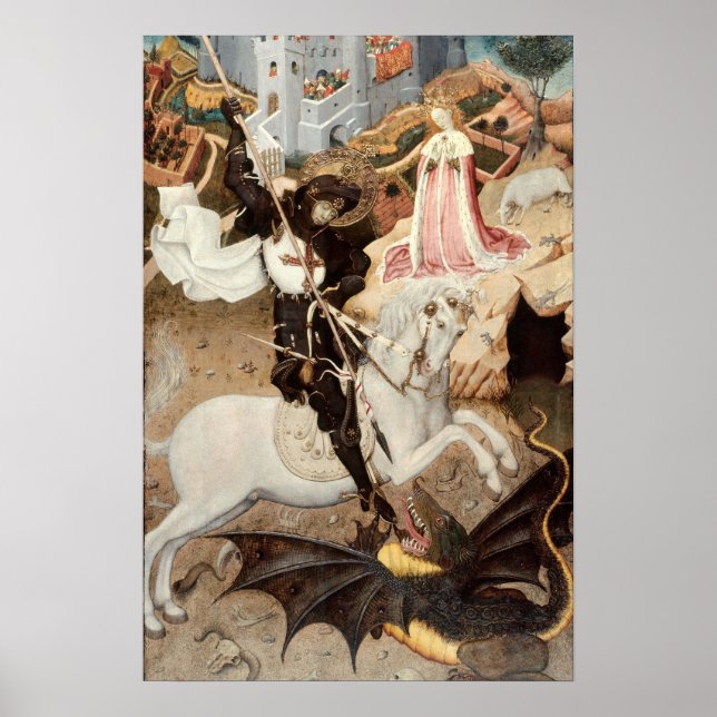 Pôster São Jorge Matando o Dragão (1435) (Frente)