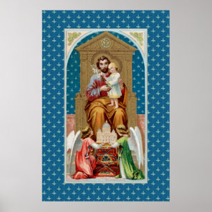 Poster São José, CC de criança; Anjos c/ Modelo do Vatica