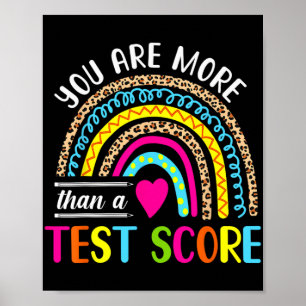 Poster São Mais Do Que Um Teste De Pontuação Do Arco-Íris