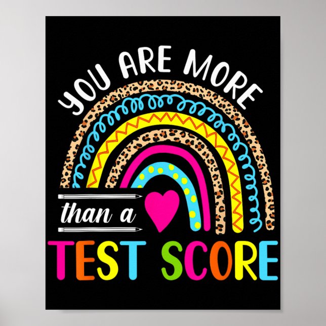 Poster São Mais Do Que Um Teste De Pontuação Do Arco-Íris (Frente)