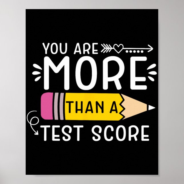 Poster São Mais Do Que Um Teste De Professores No Teste D (Frente)