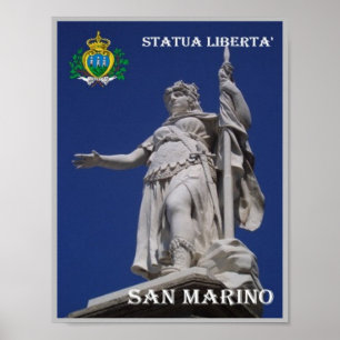 Poster São Marino - Estátua da Liberdade -