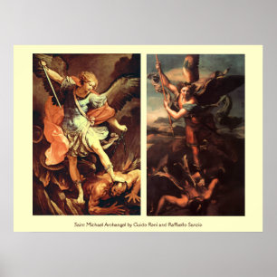 Poster SÃO MIGUEL ARCANJO DERROTANDO Satanás