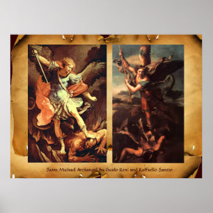 Poster SÃO MIGUEL ARCANJO DERROTANDO Satanás