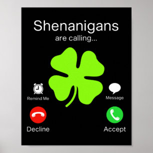 Poster São Patricks Day Shenanigans