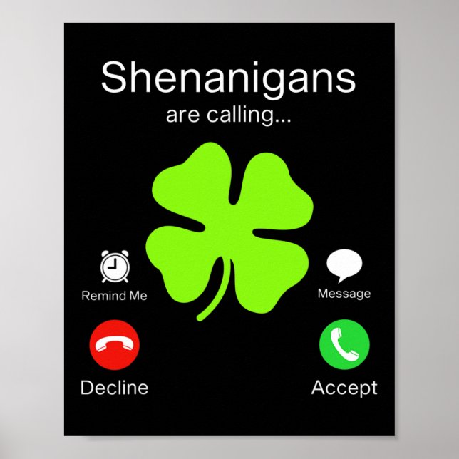 Poster São Patricks Day Shenanigans (Frente)