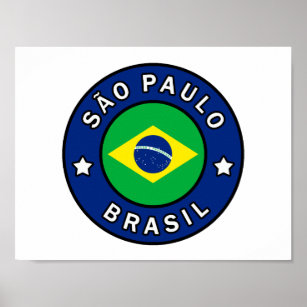 Poster São Paulo Brasil