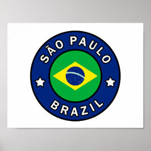 Poster São Paulo Brasil