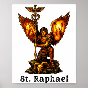 Poster São Rafael Arcanjo Arte Cristã Fé