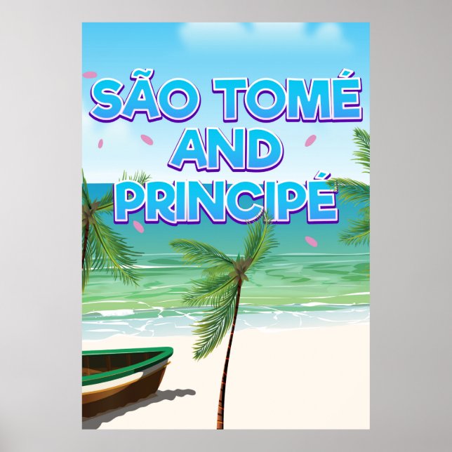 Pôster São Tomé and Principé beach (Frente)