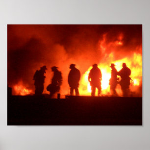 Pôster sapadores-bombeiros na ação