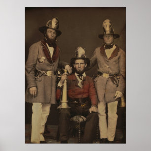 Pôster Sapadores-bombeiros no uniforme 1855